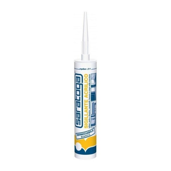 SILICONE ACRILICO BIANCO VERNICIABILE 280ml