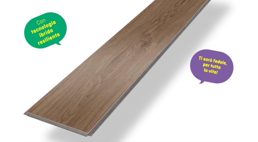 Pavimento ibrido KIWI 2.0 OAK NATURE, foto 2 di 9