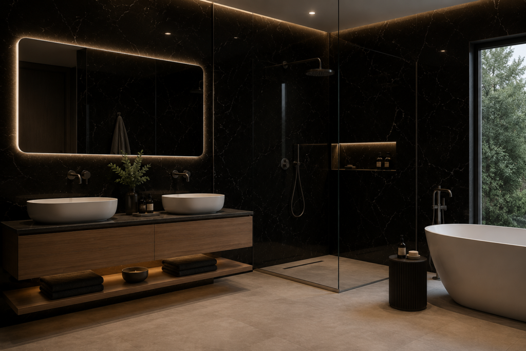 Rivestimento Murale - Wall Maxi Marmo Glossy NERO, foto 2 di 4